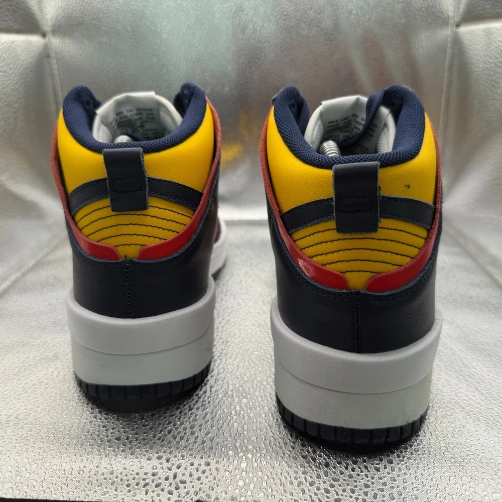 Size 8 Nike‎ Dunk High Up Rebel Michigan Yellow Black Woman Sneakers DH3718-701